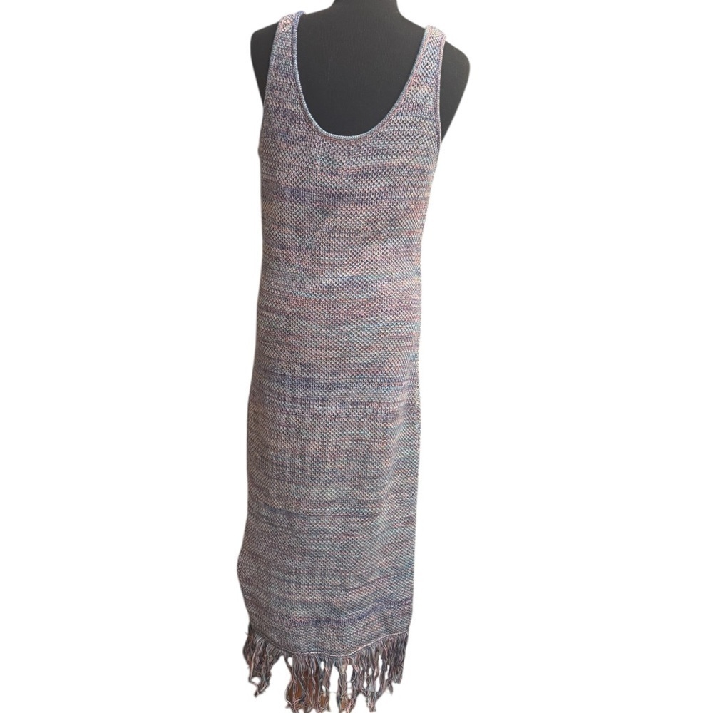 FUTURE COLLECTIVE ALANI NOELLE Crochet Fringe Dress Boho Sleeveless SZ SM Swim - Picture 7 of 17